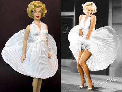 franklin mint marilyn monroe doll