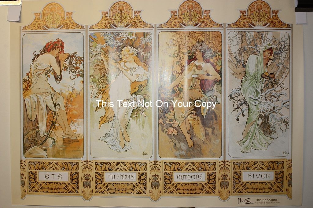 Chocolat Masson Spring Alphonse Mucha Reproduction Art Nouveau Poster Print NEW