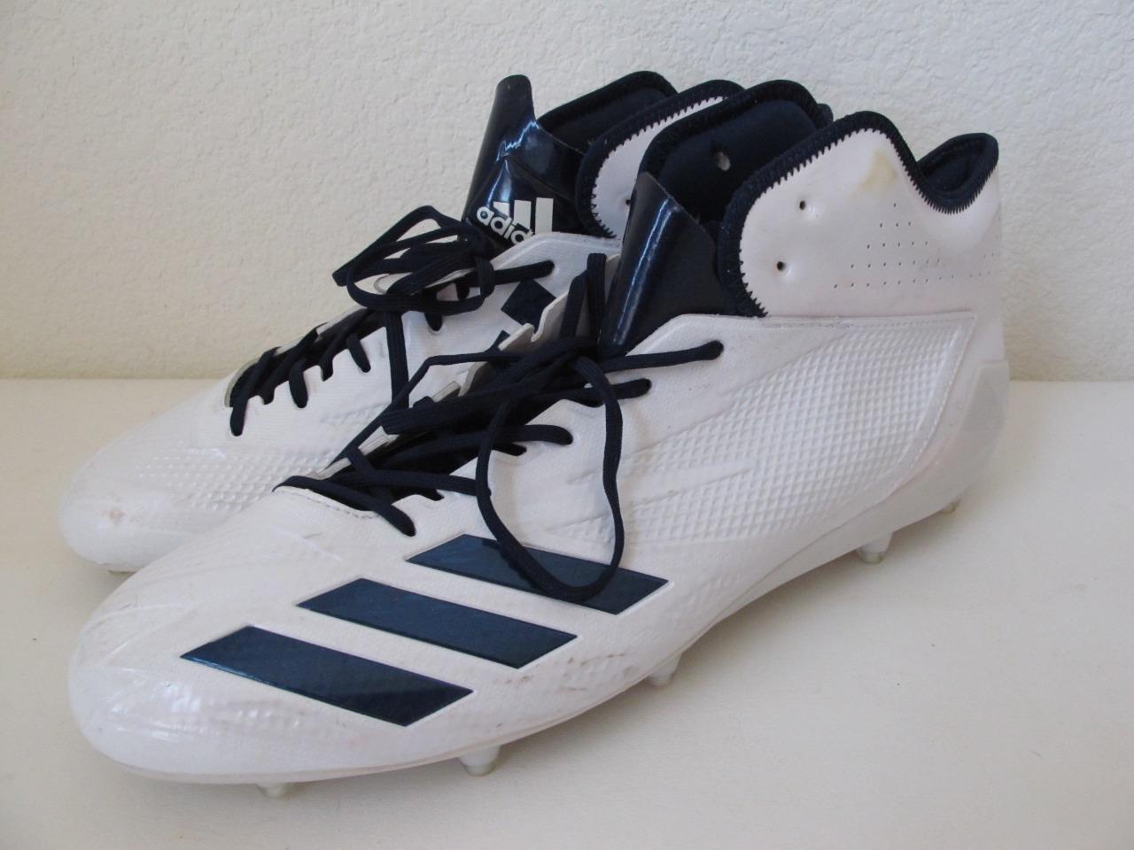 Nwob Mens Adidas Adizero Football Cleats 16 5 Star White Navy Low