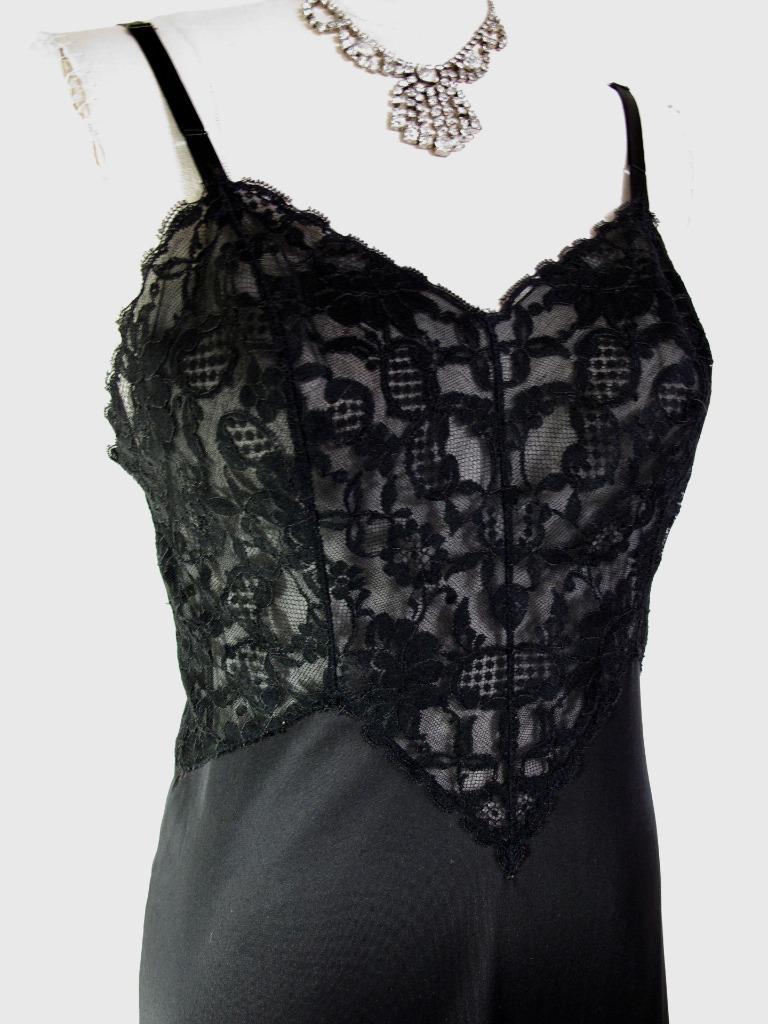 black lace full slip
