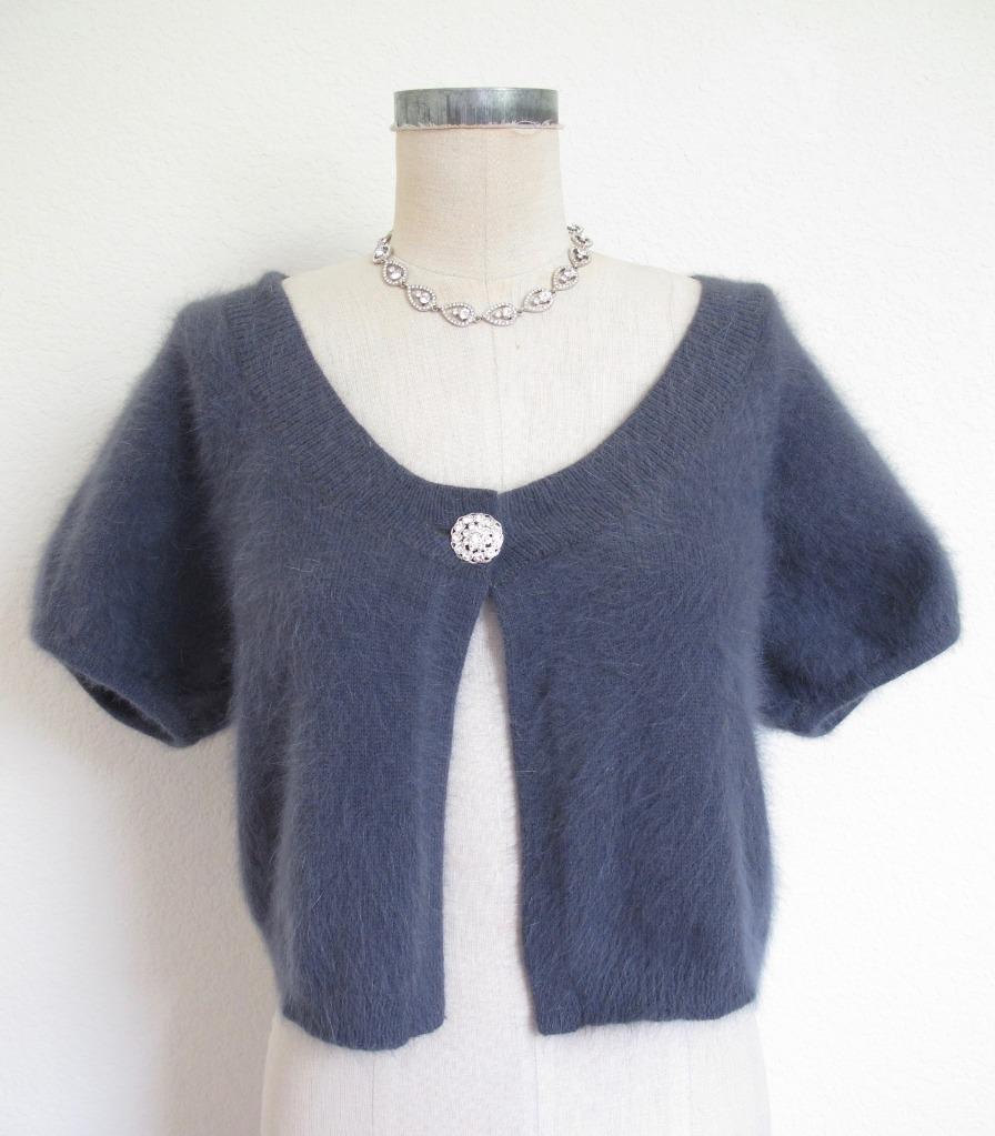 angora cropped cardigan