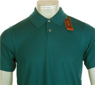 New Men/'s Tasso Elba Mercerized Pima Cotton Polo Shirt Small Large Green