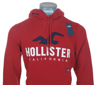 red hollister sweatshirt