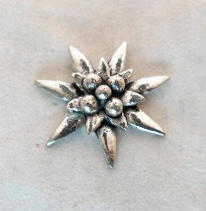 Edelweiss Flower Pin Badge in Fine English Pewter, Handmade | eBay