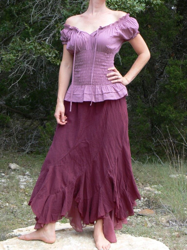 Small Peasant Gypsy Blouse Pirate Renaissance Costume Shirt Top Corset ...