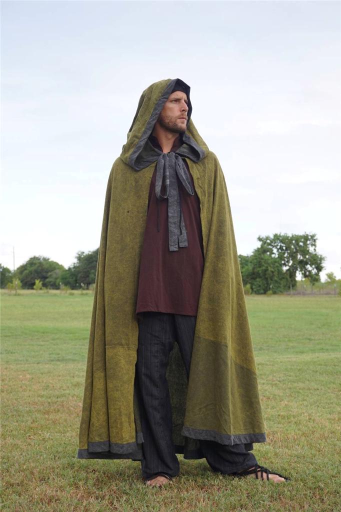 Medium Zootzu Cloak Hood Cape Pirate Renaissance Costume Medieval St ...
