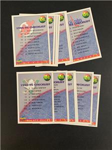 1994-95 Score Hockey Checklist Set Team Set 13 Cards | eBay