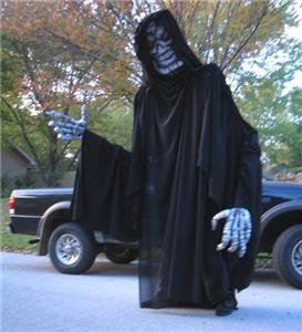 AMAZING 9 ft Tall GIANT Grim Reaper Halloween COSTUME ! | eBay