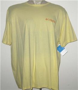 New Columbia Mens T Shirt Tee White Pfg American Flag Fishing Xlt 2x 2xlt 3x 4x