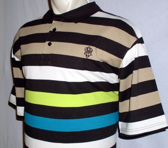 4x black polo shirt