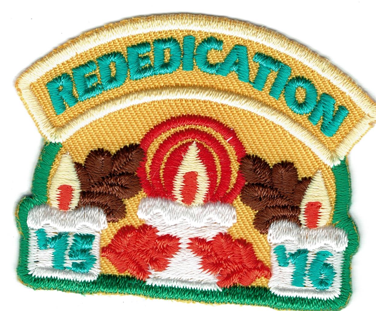 Girl REDEDICATION '15-'16 2015 Ceremony Fun Patches Crest Badge SCOUTS ...