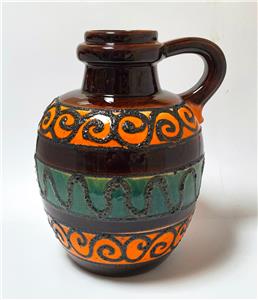 70's FAT LAVA FLOWER VASES by SCHEURICH from LORA series SCHEURICH