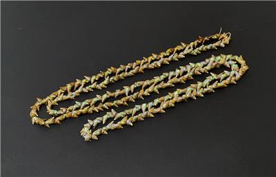 VINTAGE TASMANIAN ABORIGINAL MAIREENER SHELL NECKLACE LONG STRAND