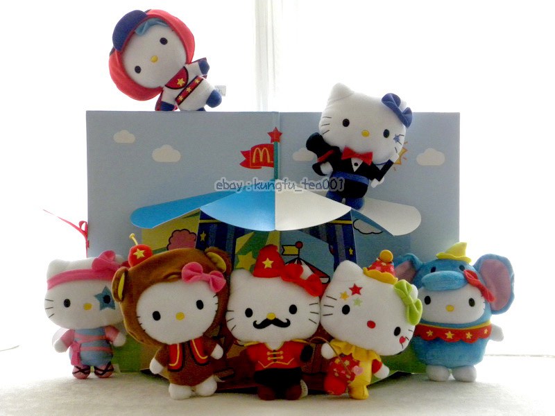 hello kitty clown plush