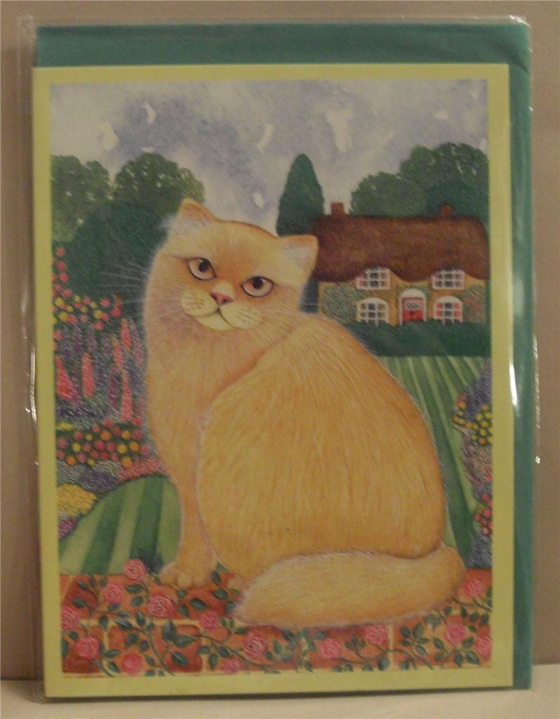 Gorgeous Sharon Jervis Cat Card, Birthdays - 5 types for Cats Protection Charity - Picture 2 of 6