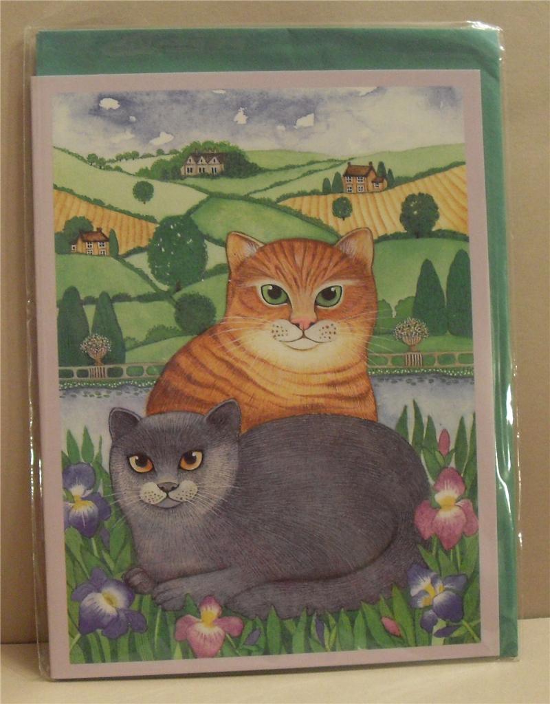 Gorgeous Sharon Jervis Cat Card, Birthdays - 5 types for Cats Protection Charity - Picture 5 of 6