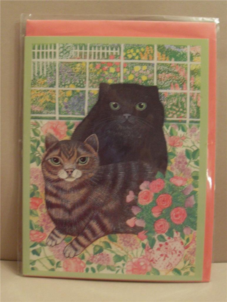 Gorgeous Sharon Jervis Cat Card, Birthdays - 5 types for Cats Protection Charity - Picture 6 of 6