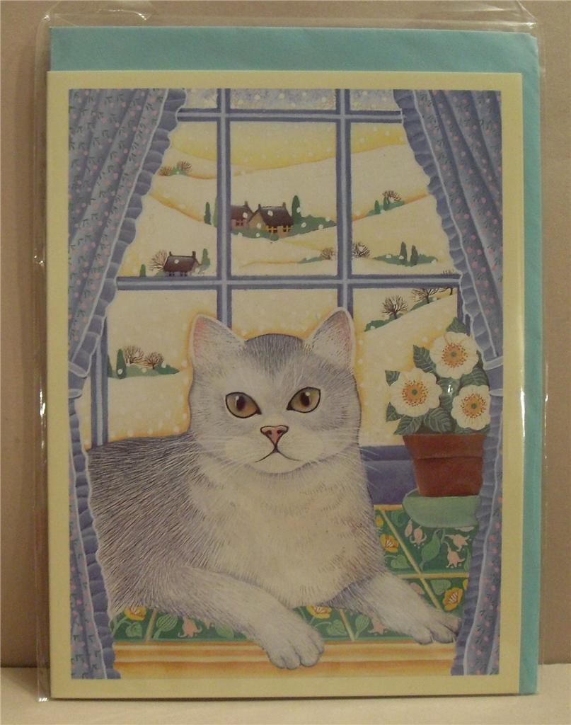 Gorgeous Sharon Jervis Cat Card, Birthdays - 5 types for Cats Protection Charity - Picture 3 of 6