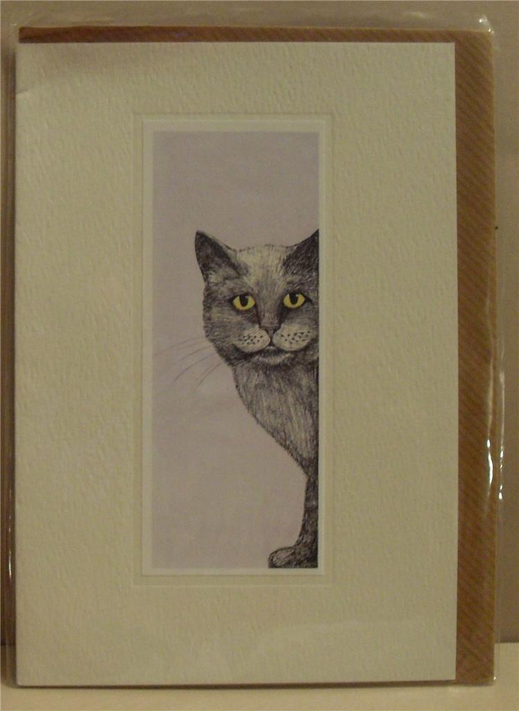 Pretty Cat Card, Birthday, Best Wishes - 2 designs for Cats Protection Charity - Picture 2 of 3