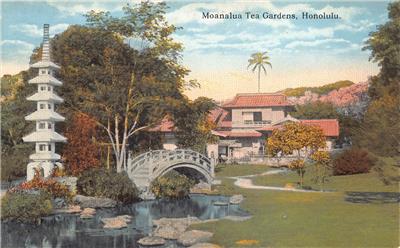 MOANALUA TEA GARDENS HONOLULU HAWAII POSTCARD (c. 1910) | eBay