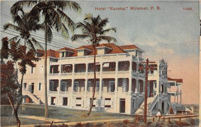 Hotel Eureka Miramar Puerto Rico Postcard C 1910 Ebay