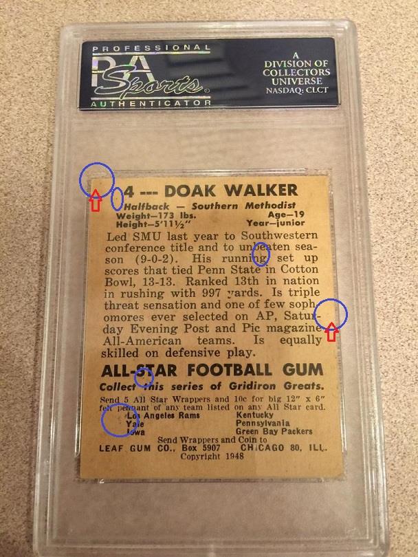 1948 Leaf Football Card #4: Doak Walker rookie card