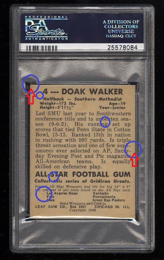 1948 Leaf Football Card #4: Doak Walker rookie card