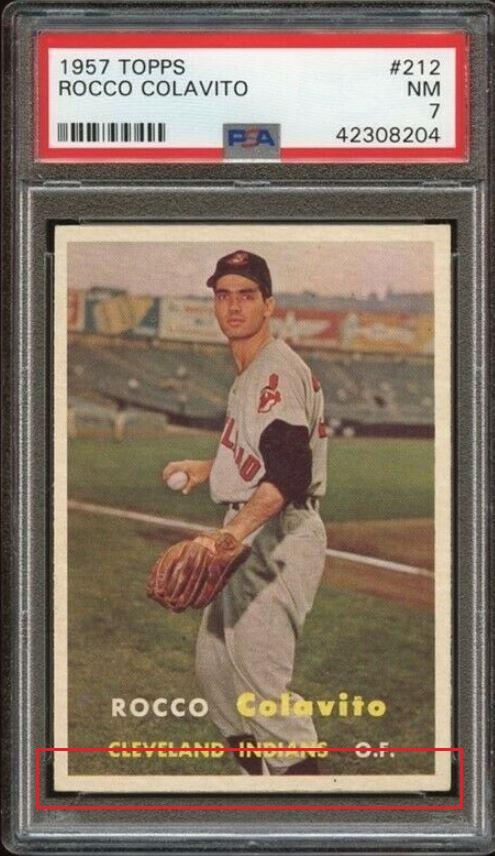 Rocky Colavito Cleveland Indians 1957 Style Card That Never 