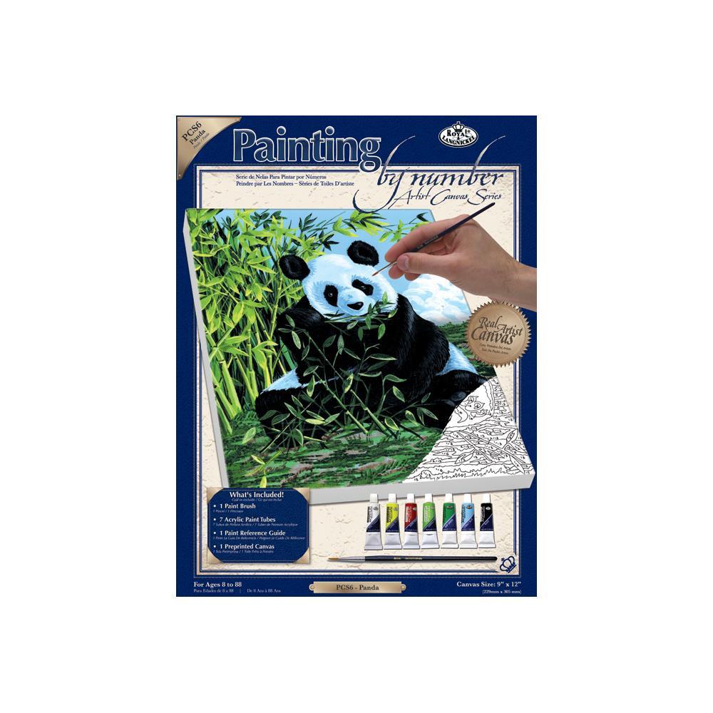 Royal Brush Paint by Number Kits 9 X12 Panda 090672140203 for sale
