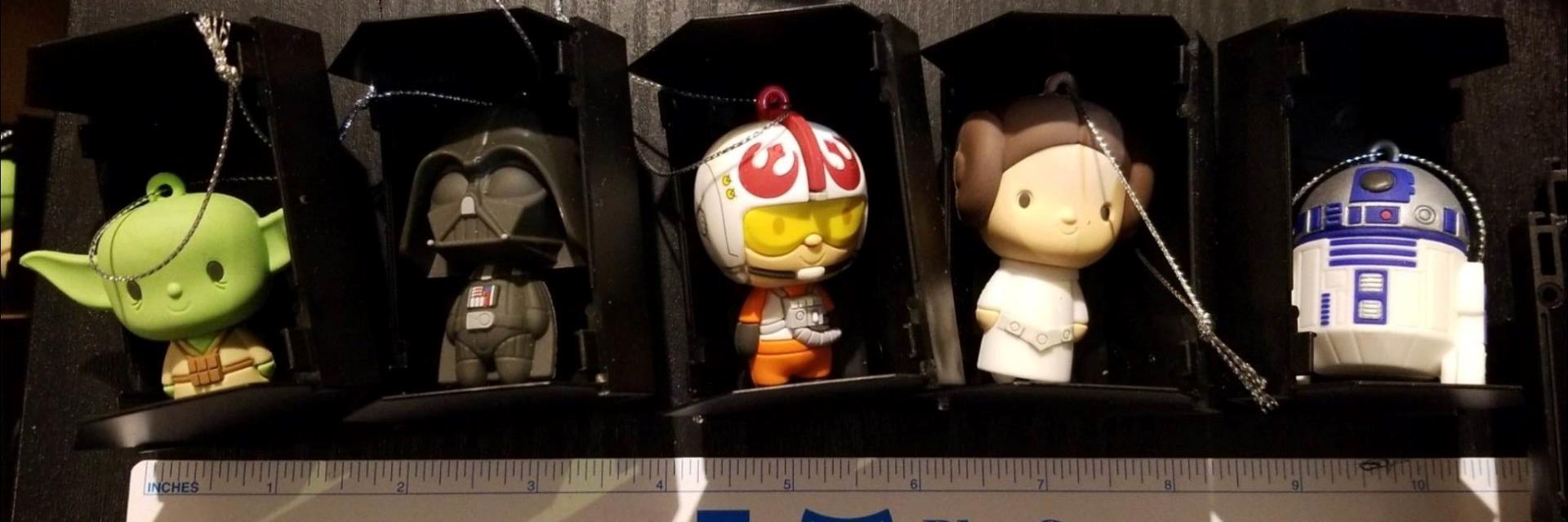 NEW Star Wars Hallmark Ornaments: Yoda, Darth Vader, Luke, Princess Leia, R2D2 - Picture 8 of 8