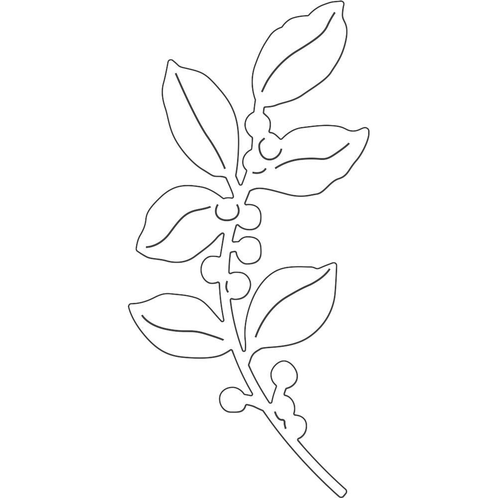Penny Black Layered Poinsettia Winter Or Berry Branch Blessed