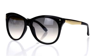 Jimmy Choo ALLY/S MY2IC Black & Gold Oversized Sunglasses  display picture 2