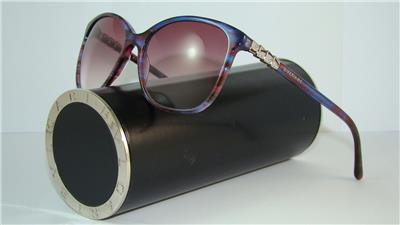 BVLGARI SERPENTI BV 8152 B 5339 8H BLUE RED FANTASY GREY Sunglasses Size 56
