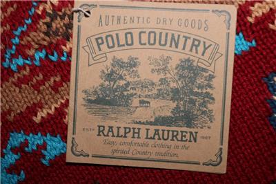 VINTAGE 80s POLO COUNTRY RALPH LAUREN HAND KNIT MENS SWEATER