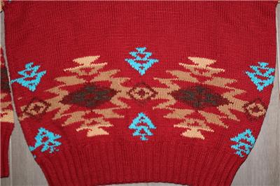 VINTAGE 80s POLO COUNTRY RALPH LAUREN HAND KNIT MENS SWEATER VINTAGE 80s POLO COUNTRY RALPH LAUREN HAND KNIT MENS SWEATER