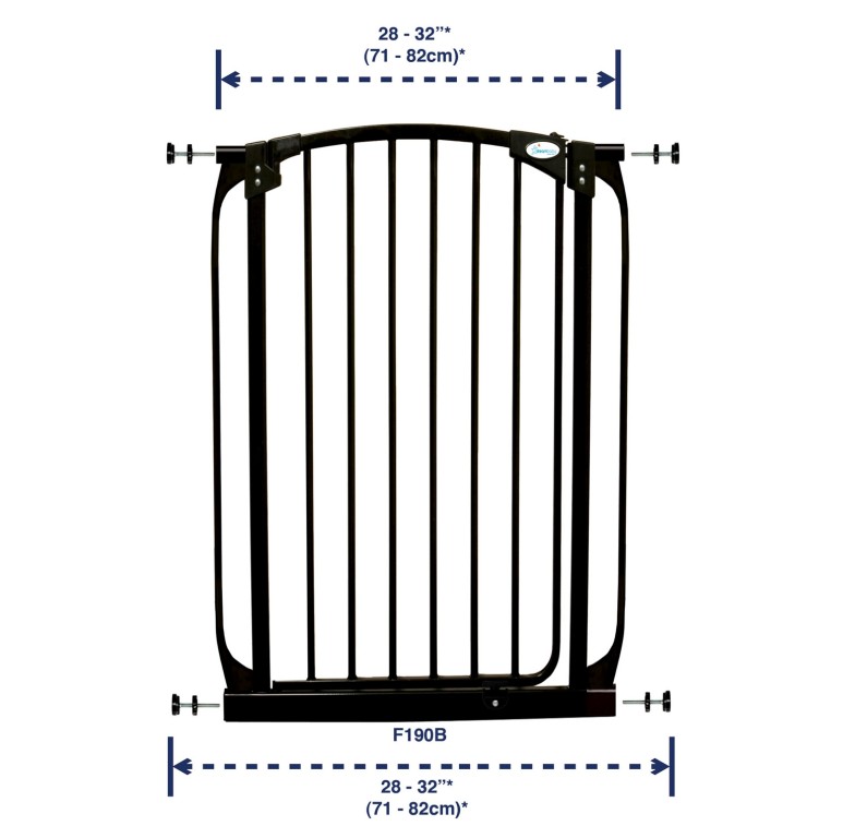 Dream Baby Pet/Dog Extra Tall Safety Gate 28-32" Black | eBay