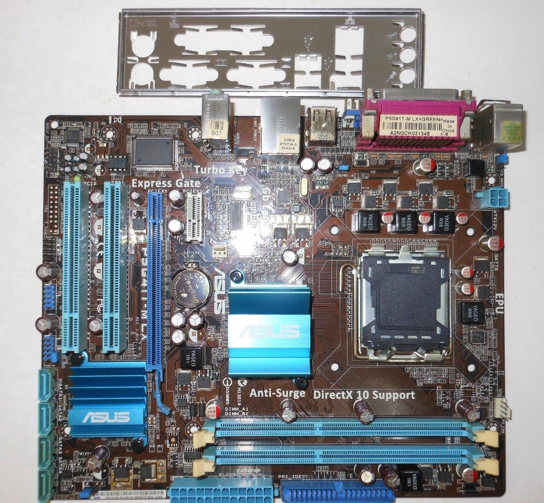 ASUS P5G41TM LX Intel G41 ICH7 LGA775 DDR31333 C8 Motherboard Rev1.