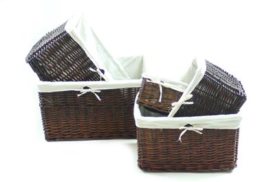 Big Huge Deep Children Kids Baby Nursery Storage Wicker Basket Toy Box Organiser White Large: 46.5x33x26cm