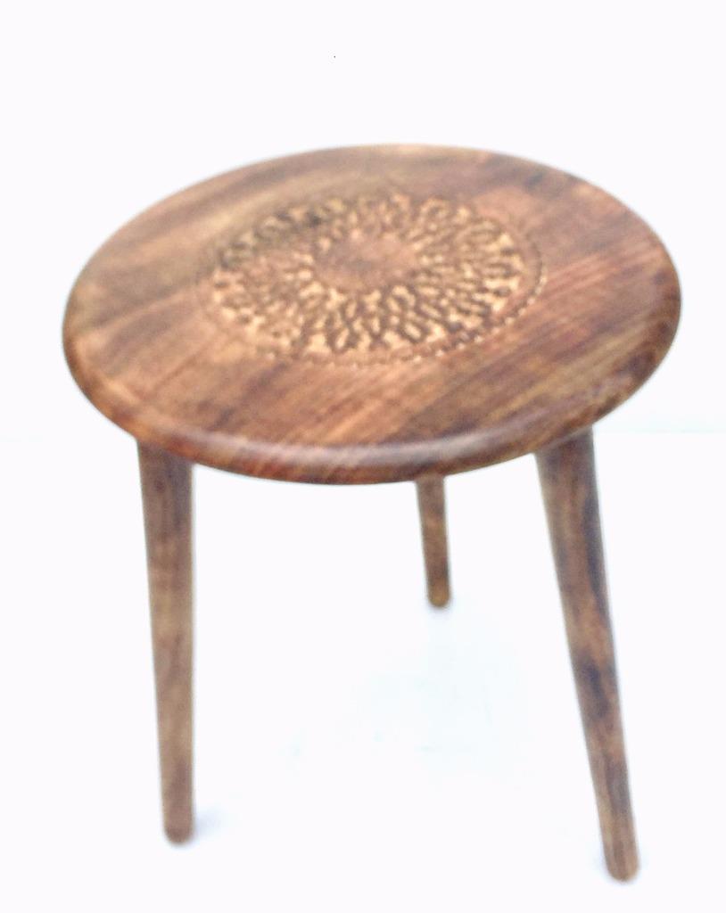 Beautiful Round Or Square Hand Carved Indian Wooden Coffee Table Beautiful Round Or Square Hand Carved Indian Wooden Coffee Table Side