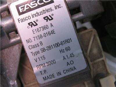 FASCO 7158-0164E Draft Inducer Blower Motor Assembly D342077P02 C2