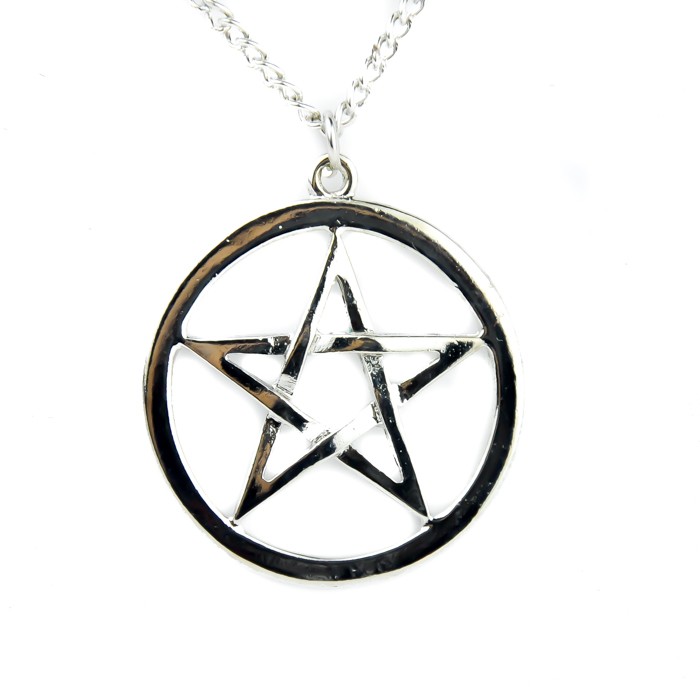 Woven Pentacle Necklace Wiccan Witchcraft Symbol Pendant Gothic Cosplay ...