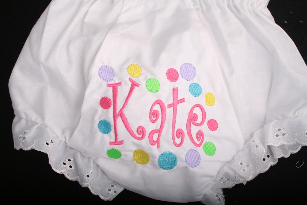 Personalized Monogrammed Diaper Covers Baby Toddler Bloomers Lots of Designs