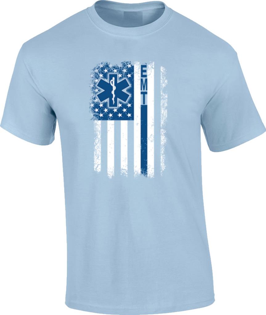 T-shirt bandiera EMT Emergency Medical Technician paramedico primo soccorritore - Foto 4 di 29