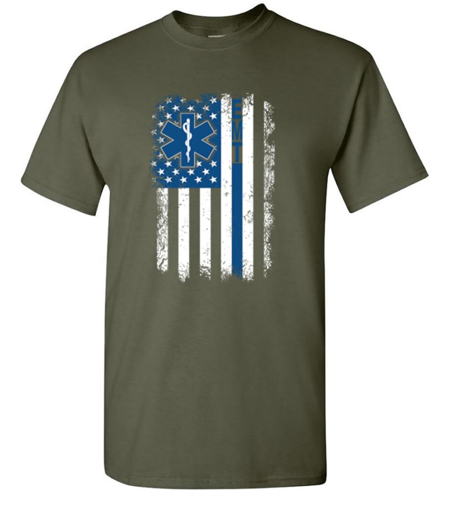 T-shirt bandiera EMT Emergency Medical Technician paramedico primo soccorritore - Foto 17 di 29
