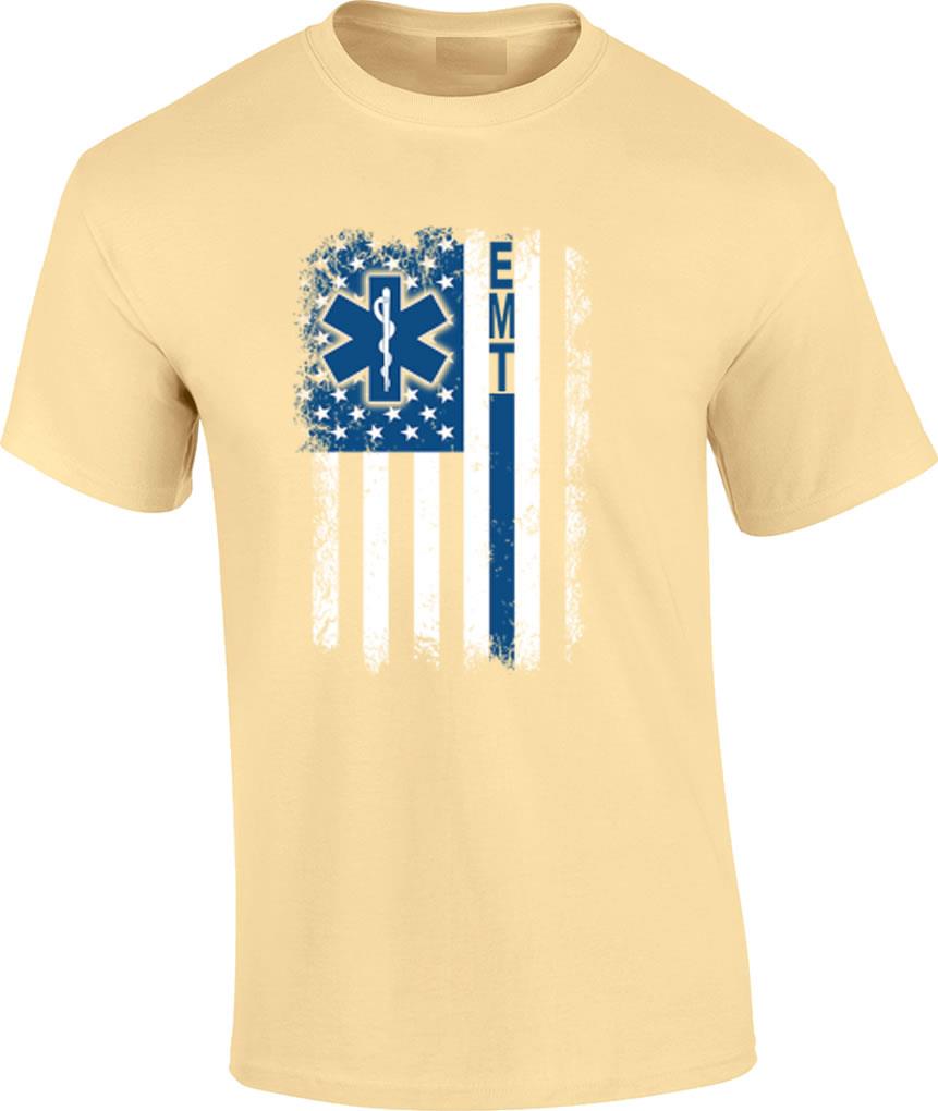 T-shirt bandiera EMT Emergency Medical Technician paramedico primo soccorritore - Foto 14 di 29