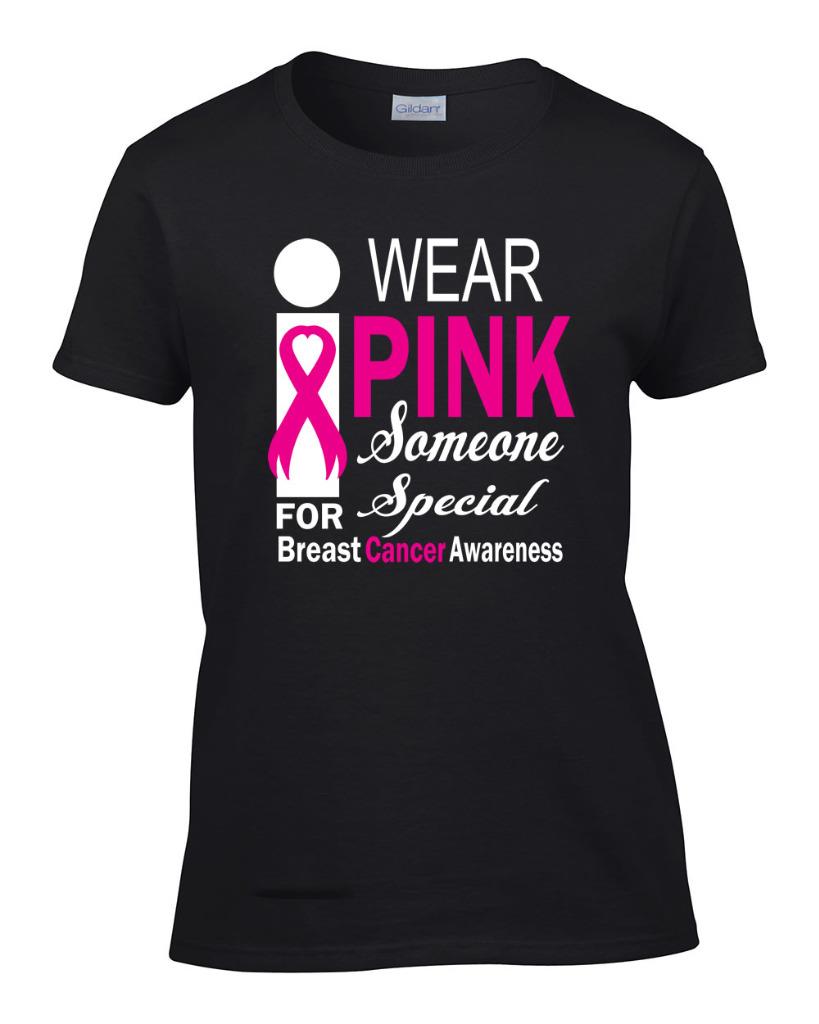 Breast Cancer Awareness Pink Ribbon Women's T-Shirt Survivor Support ...