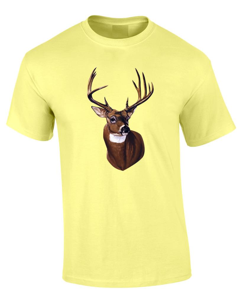 Deer Head Portrait T-Shirt Hunting Wildlife Tee | eBay