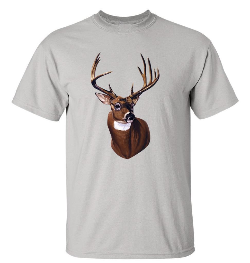 Deer Head Portrait T-Shirt Hunting Wildlife Tee | eBay