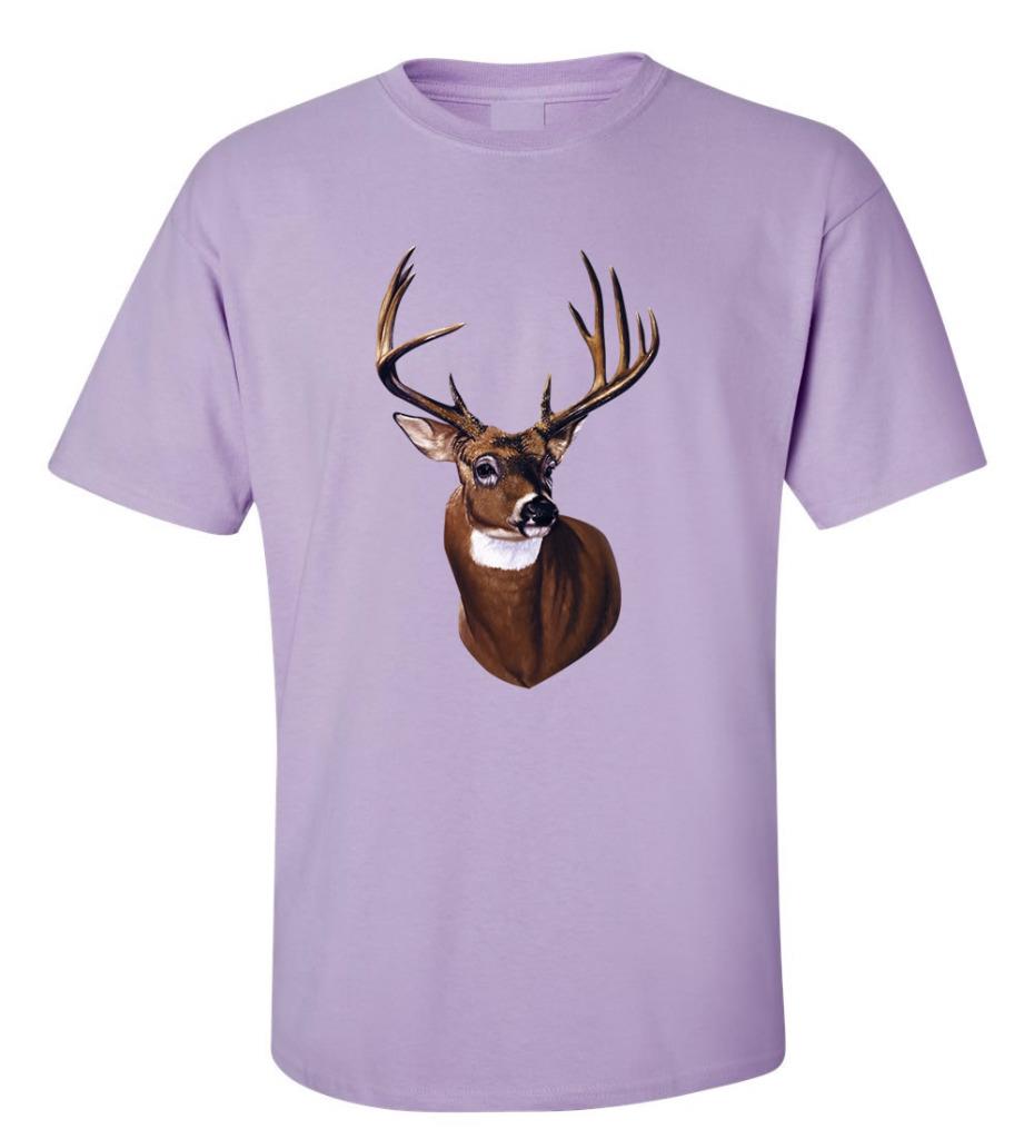 Deer Head Portrait T-Shirt Hunting Wildlife Tee | eBay