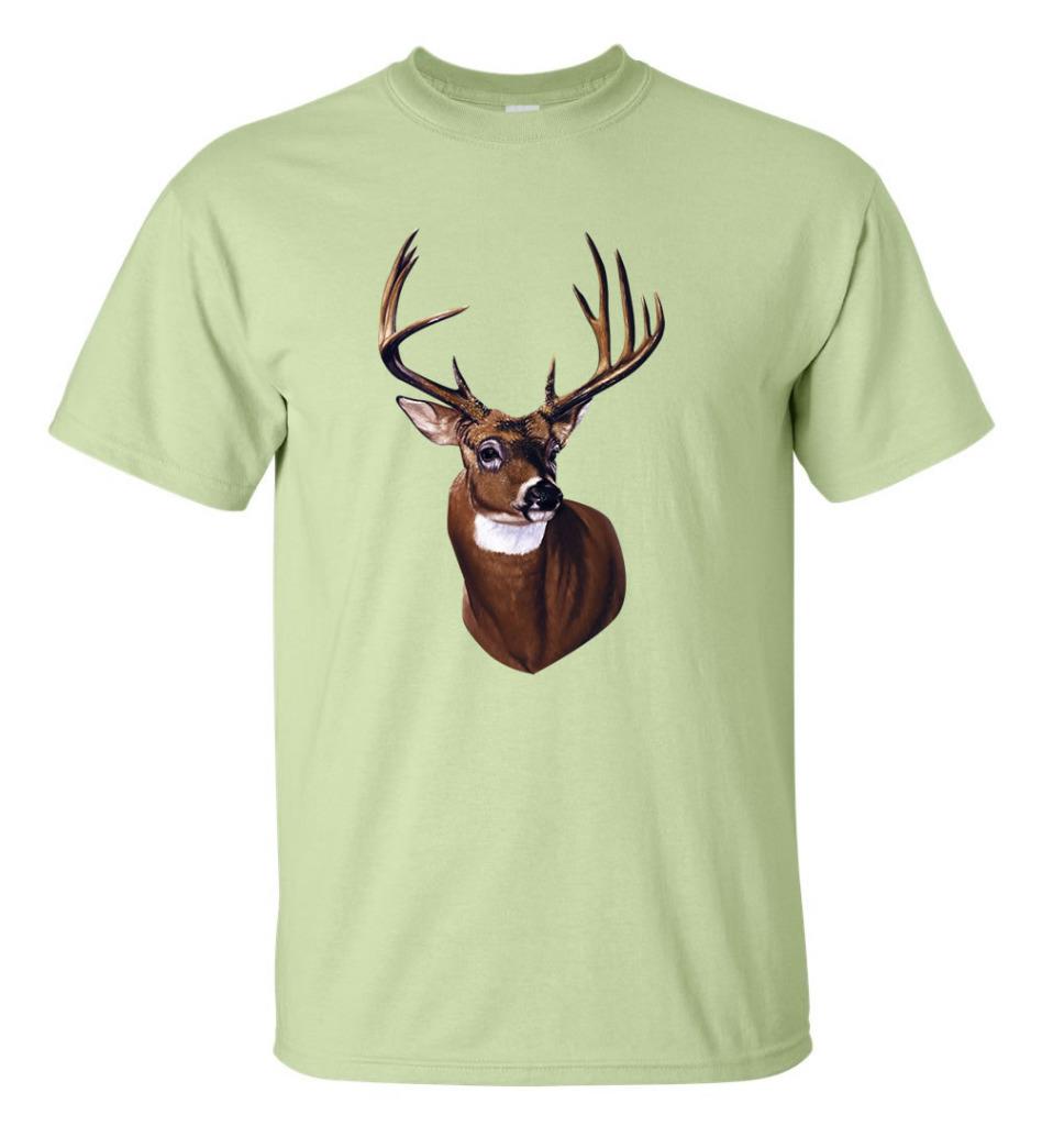 Deer Head Portrait T Shirt Hunting Wildlife Tee Ebay